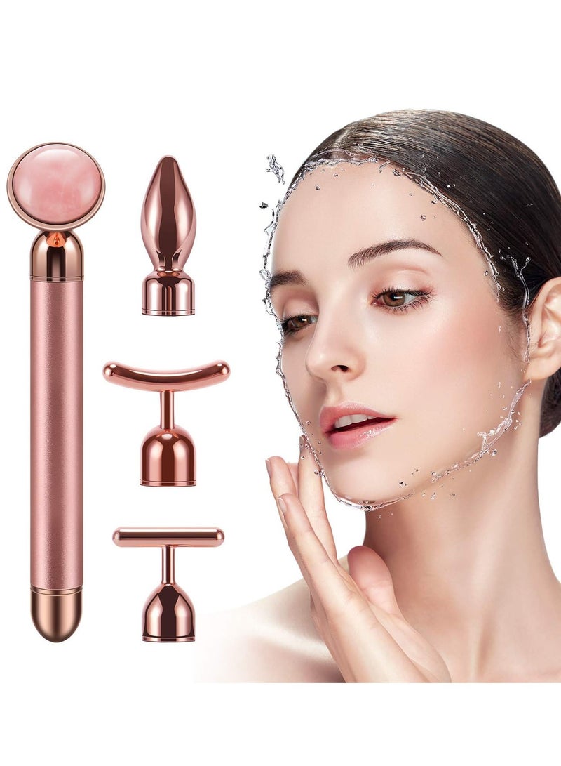 Loquat Face Massager Roller 4-in-1 Eye Cream Applicator Face Roller Massager Tool Girls Eye Massage Women Facial Massager for Reducing Puffiness Wrinkle Skin Care - Image 5