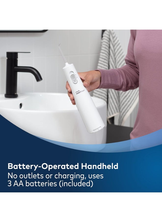 Waterpik Cordless Express Water Flosser, Battery Operated & Portable for Travel & Home, ADA Accepted, Waterproof for Shower Use, White WF-02, Packaging May Vary - Image 5