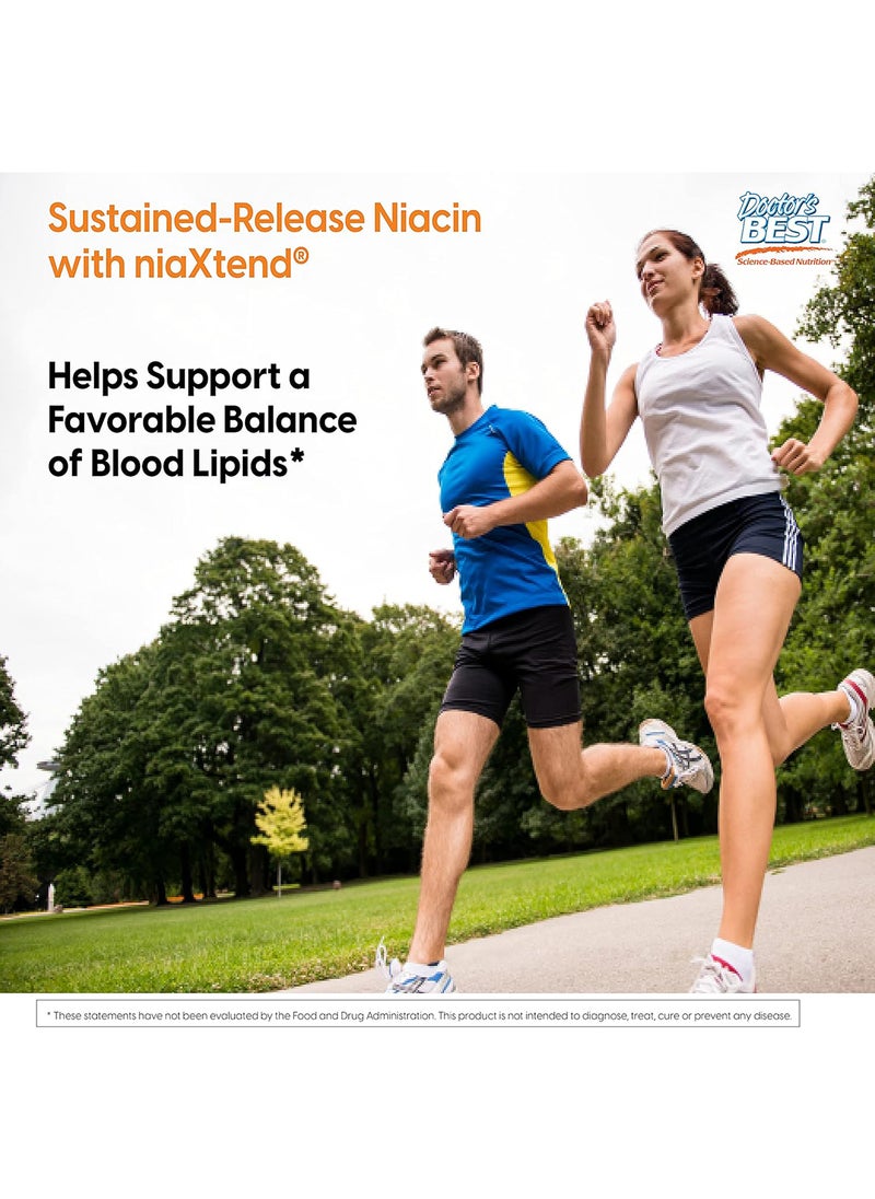 Timerelease Niacin With Niaxtend Nongmo Vegan Gluten Free 500 Mg 120 Tablets