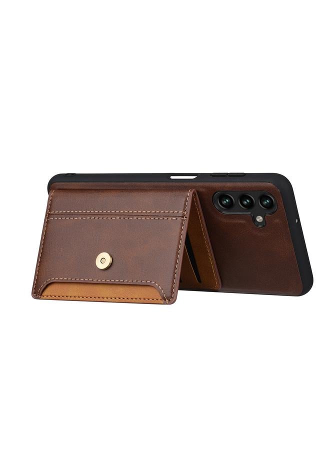 اس-توب جراب لهاتف Samsung Galaxy A13 5G مصنوع من جلد العجل بلون مطابق من مادة TPU + PU - Image 5