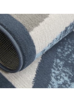 Home Dynamix Home Dynamix Lyndhurst Rotana Modern Area Rug, Contemporary Blue/Gray/Ivory 1'9"x7'2"  - Image 3