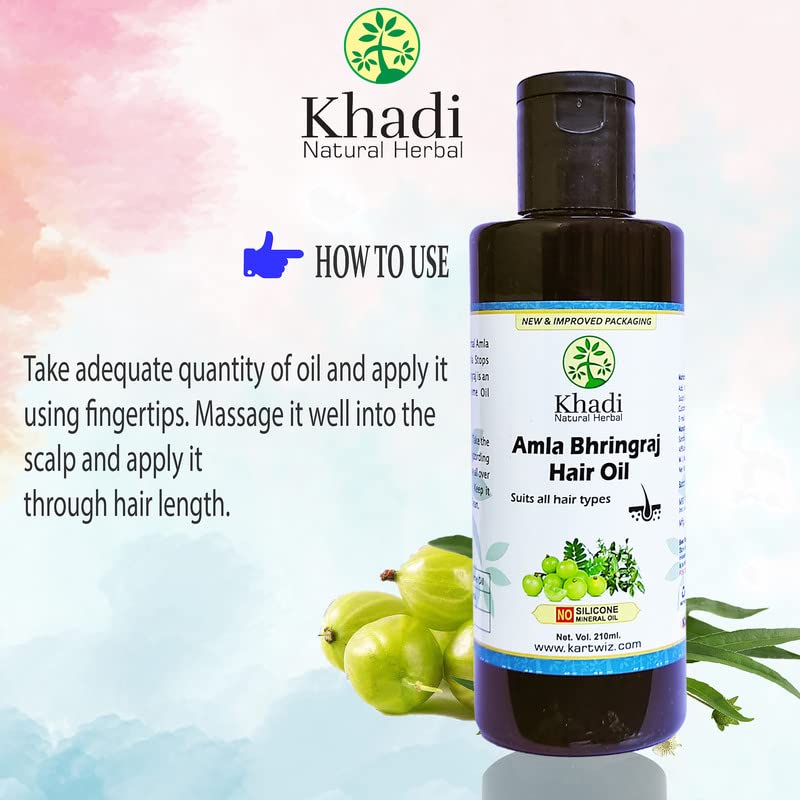 Khadi Herbal Herbal Amla and Bhringraj Hair Oil 1050 ml - Image 4