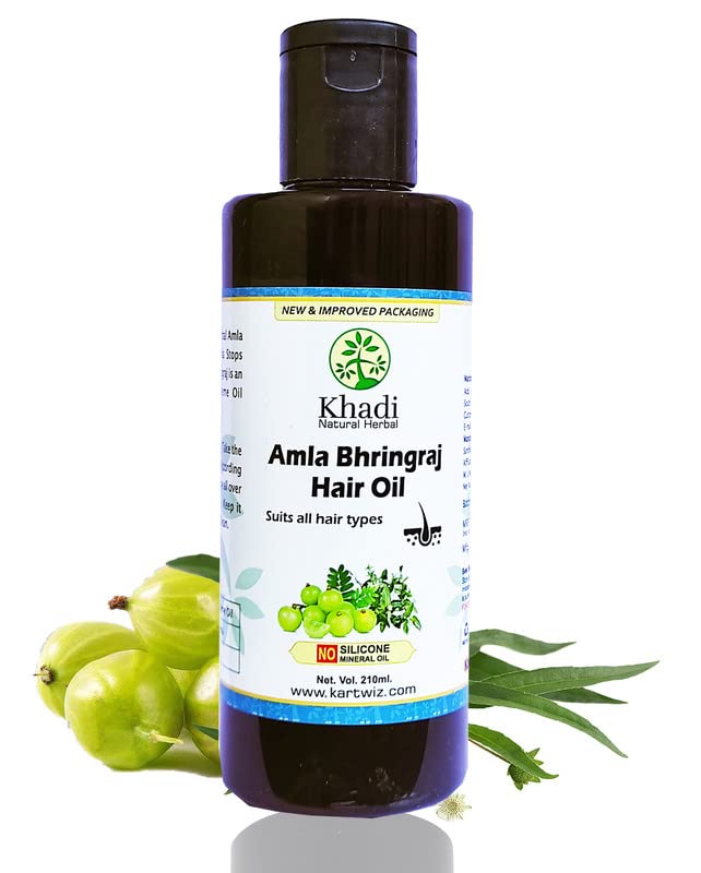 Khadi Herbal Herbal Amla and Bhringraj Hair Oil 1050 ml - Image 2