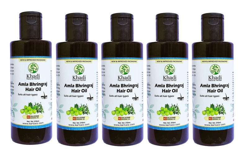 Khadi Herbal Herbal Amla and Bhringraj Hair Oil 1050 ml - Image 1