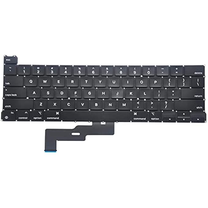 Padarsey REPLACEMENT BACKLIGHT BACKLIT KEYBOARD COMPATIBLE WITH MACBOOK PRO 13" A2338 2020 2022 KEYBOARD US LAYOUT WITH SCREWS AND SCREWDRIVER - Image 3