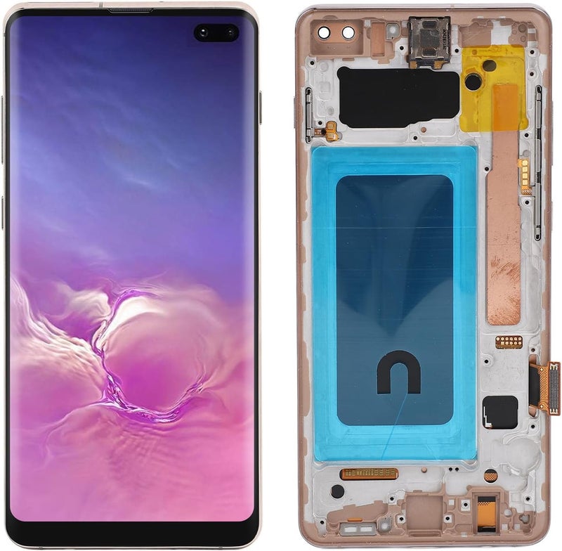 شاشة LCD للهاتف مقاس 6.4 بوصة من Bewinner، نطاق ألوان واسع، شاشة LCD مع لوحة لمس بديلة بدقة 3040x1440 لطراز SM G975F لهاتف S10 Plus (ذهبي) - Image 4
