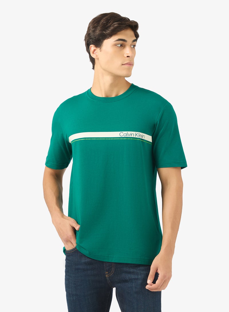 كالفن كلاين سبورت تيشيرت لايفستايل بأكمام قصيرة - Image 1