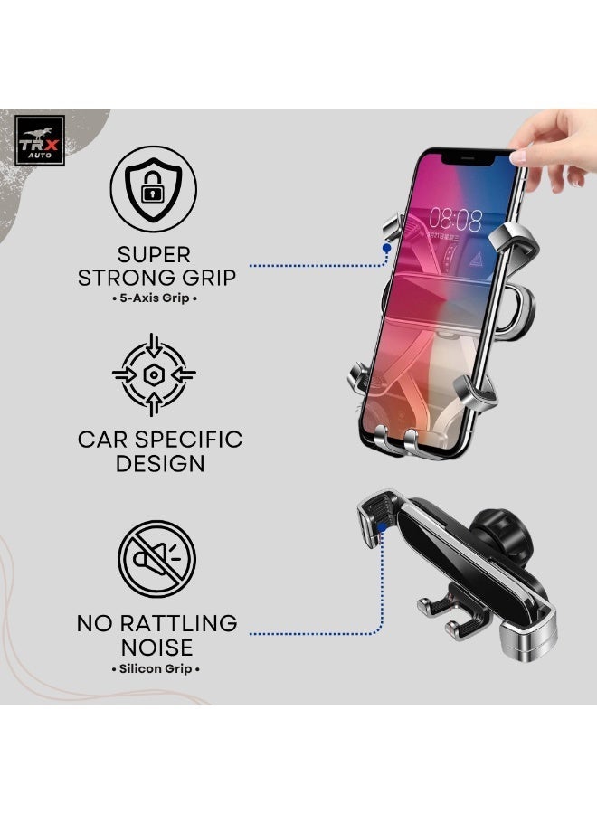 TRX AUTO Leopard 5 (2022-2026) Premium Car Phone Holder for Dashboard Screen | 5-Axis Adjustable Mount | One-Hand Operation | Strong Stable Grip | Universal Smartphone Holder | (Only 15.6 inch Screen) - Image 3