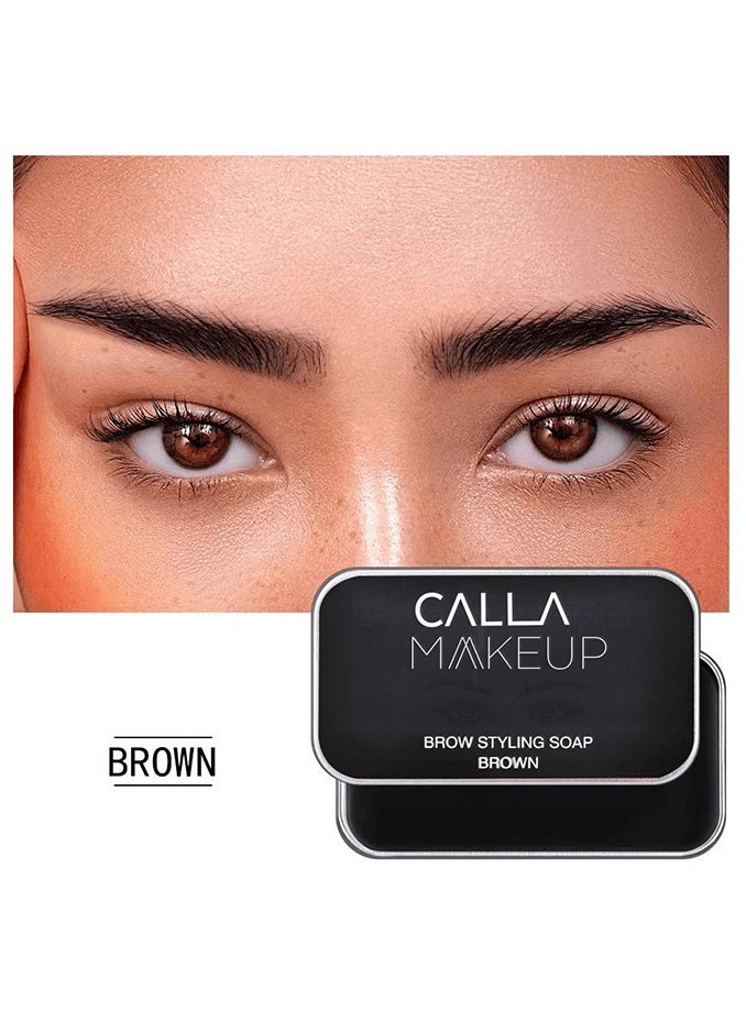 Calla Calla Brown Solid Gel Brow Styling Soap for Brushed-Up Eyebrows 