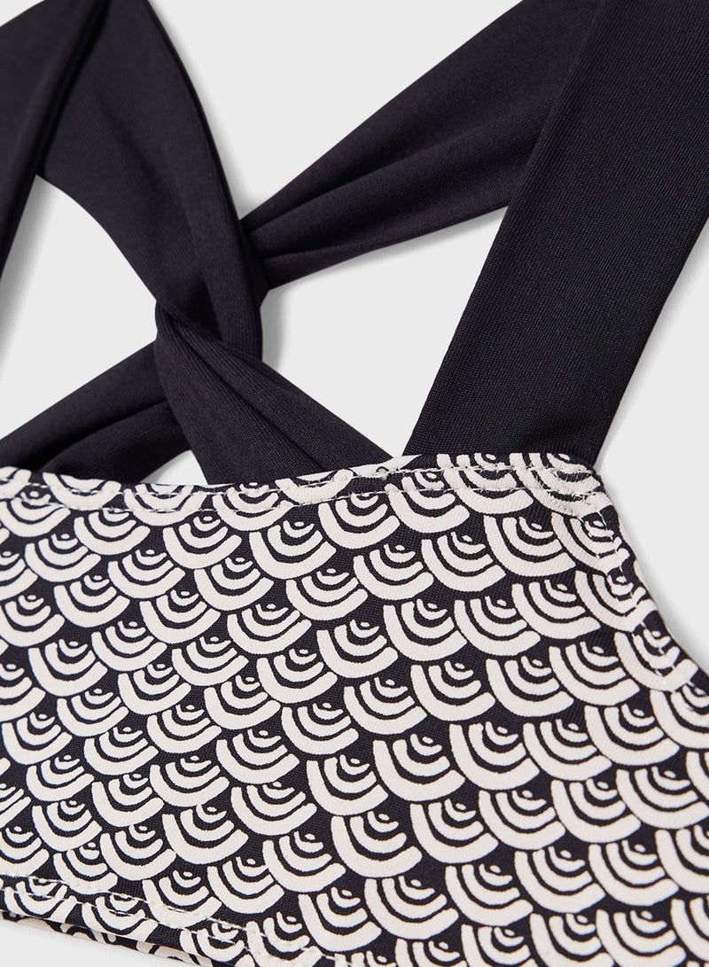 MANGO Kids Wave Print Bikini - Image 3