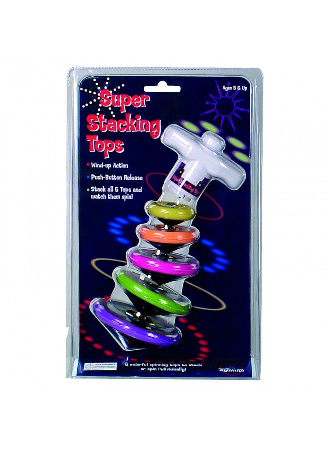 Toysmith Super Stacking Tops Kit, For Boys & Girls Ages 3+ - Image 2