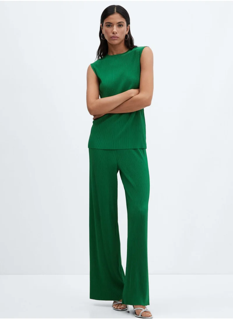 MANGO Wide Leg Pants