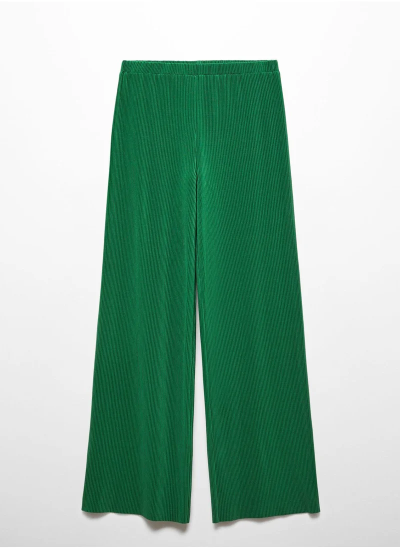 MANGO Wide Leg Pants