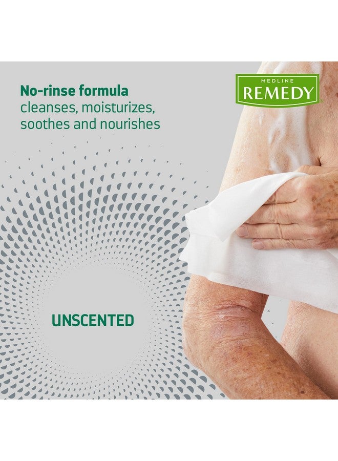 Medline Medline Remedy Specialized No-Rinse Foam Cleanser (4 oz), Unscented, Moisturizing Body Wash, Incontinence Care, Skin Nourishing, For Hair and Dry Skin, Gentle, Eczema Seal, Sulfate-Free  - Image 3