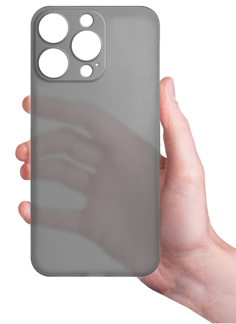 CATANES (for iPhone 15 Pro Max) Case Cover Air Skin Series Back Cover Sturdy Durable Thin Case Drop Protection Cover - Transparent Grey  - Image 5