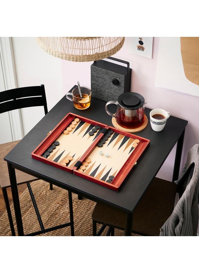Bar table, black, 67x67 cm