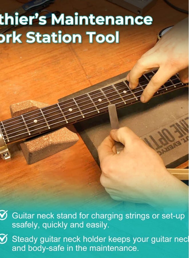 Generic Cork Guitar Neck Rest, Natural Cork Support Pillow for Guitar Repair and Maintenanc  - Image 4