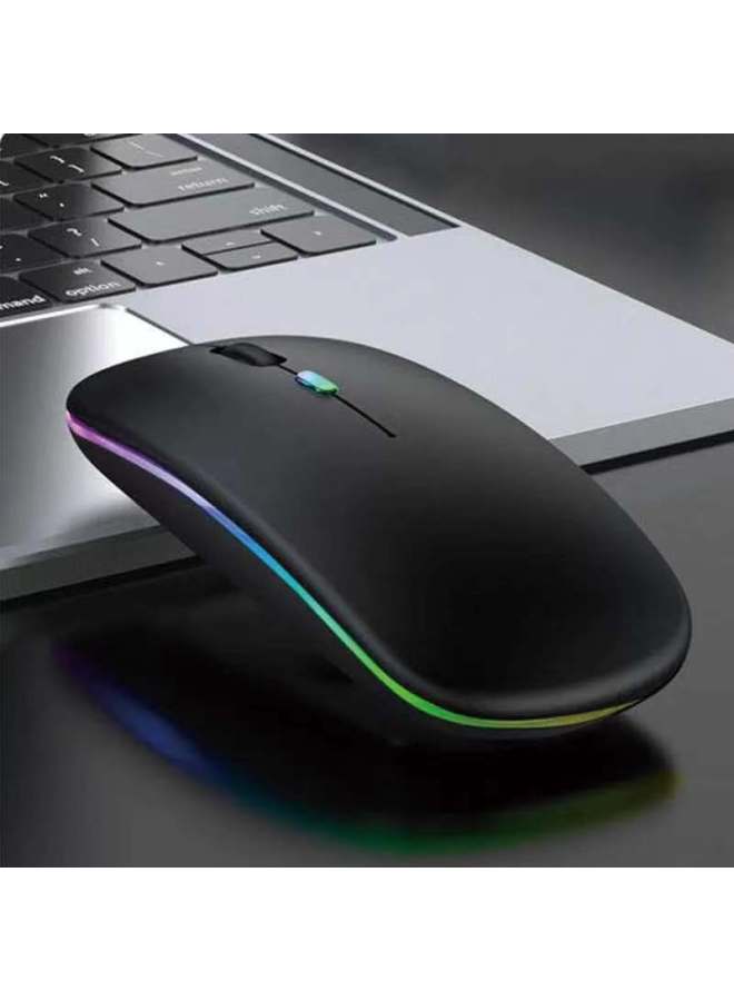 Bluetooth Dual-mode Wireless Mouse Charging Silent Computer Notebook Office Game Luminous Wireless Mouse-Color:The FollowinG Is The CharGinG 2.4G Luminous Version - Image 3