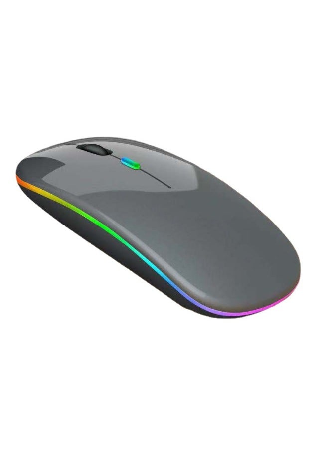 Bluetooth Dual-mode Wireless Mouse Charging Silent Computer Notebook Office Game Luminous Wireless Mouse-Color:The FollowinG Is The CharGinG 2.4G Luminous Version - Image 4