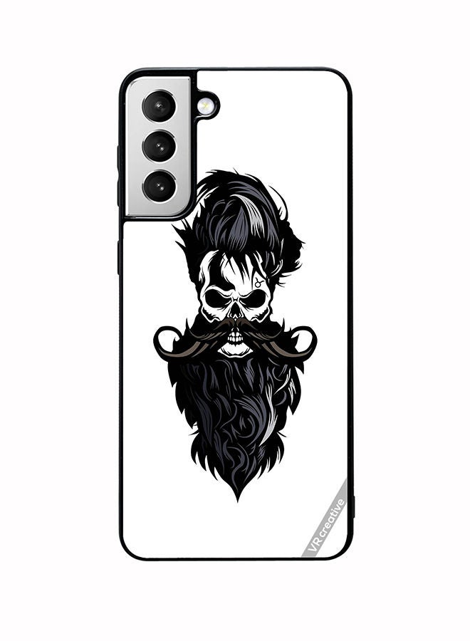 VR CREATIVE Protective Case Cover For Samsung Galaxy S22 5G Skull Beard Design Multicolour - Image 1