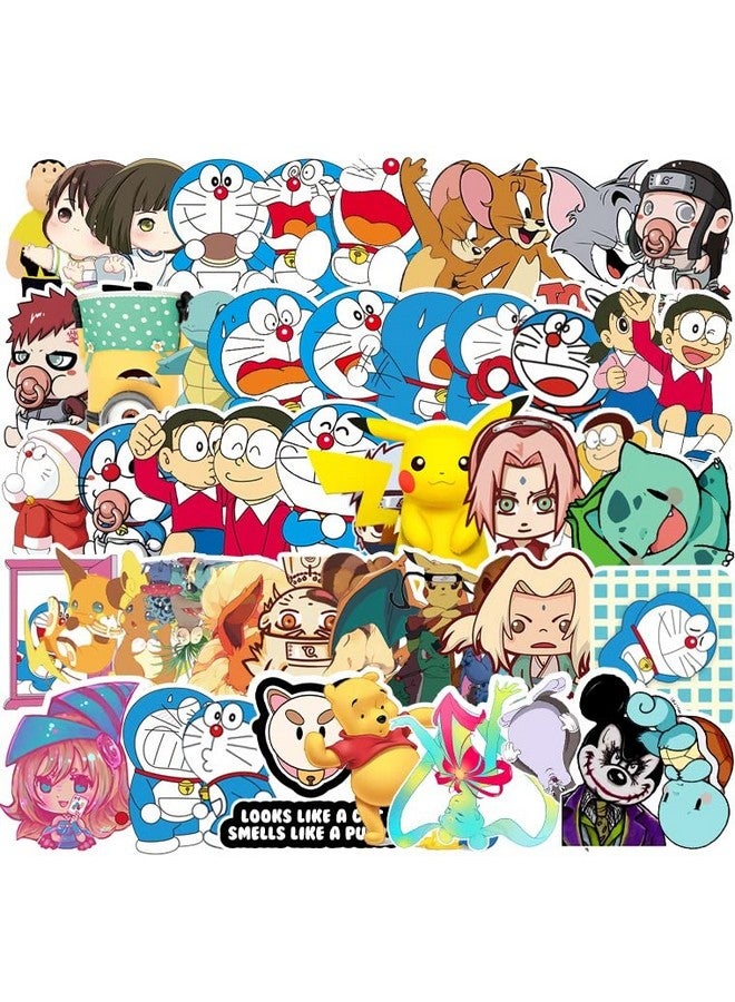 Ash & Roh Cute Cartoon Stickers for Kids, 50 Pcs Cute Stickers for Water Bottles - Cute Stickers Pack Gift for Kids Teen Birthday Party (Mix Cartoon) - Image 3