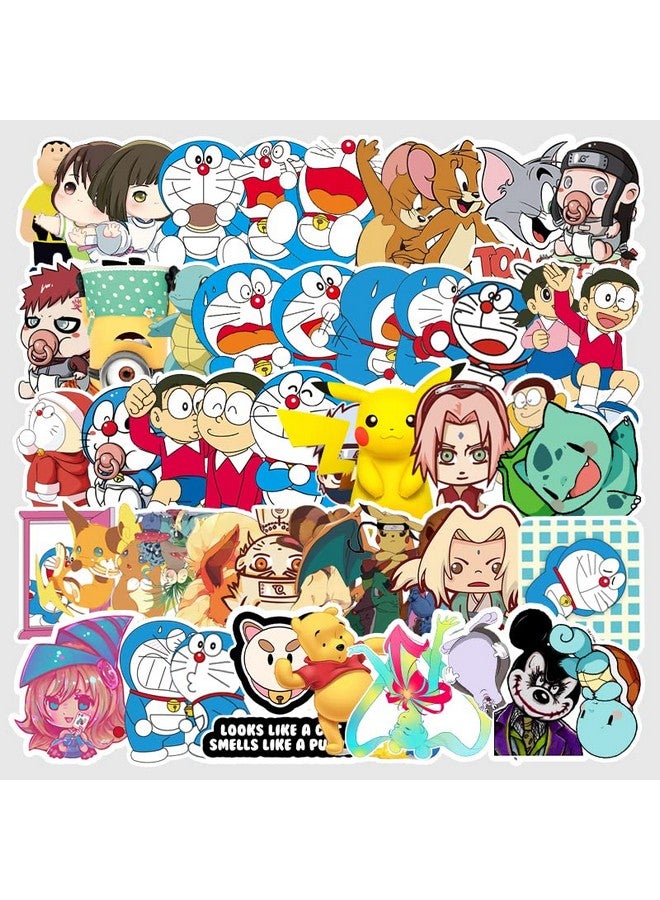 Ash & Roh Cute Cartoon Stickers for Kids, 50 Pcs Cute Stickers for Water Bottles - Cute Stickers Pack Gift for Kids Teen Birthday Party (Mix Cartoon) - Image 2