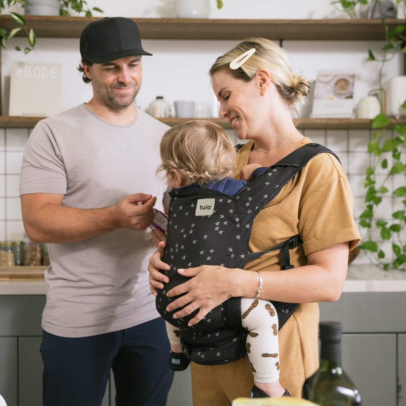 TULA Baby Tula Lite Compact Baby Carrier, Ultra Compact and Lightweight, Travel, Convenient Carry Pouch, Ergonomic and Multiple Posisitions for 12-30 pounds, Discover - Image 5