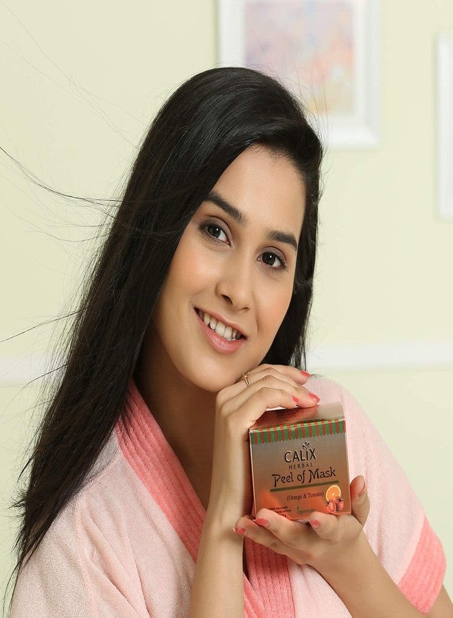 كلاليكس هيربال قناع كاليكس العشبي العضوي والأيورفيدي المقشر لإزالة الأوساخ وفتح المسام وإزالة الخلايا الميتة مع البرتقال والعسل - مناسب لجميع أنواع البشرة للرجال والنساء (50 غرام) - Image 4