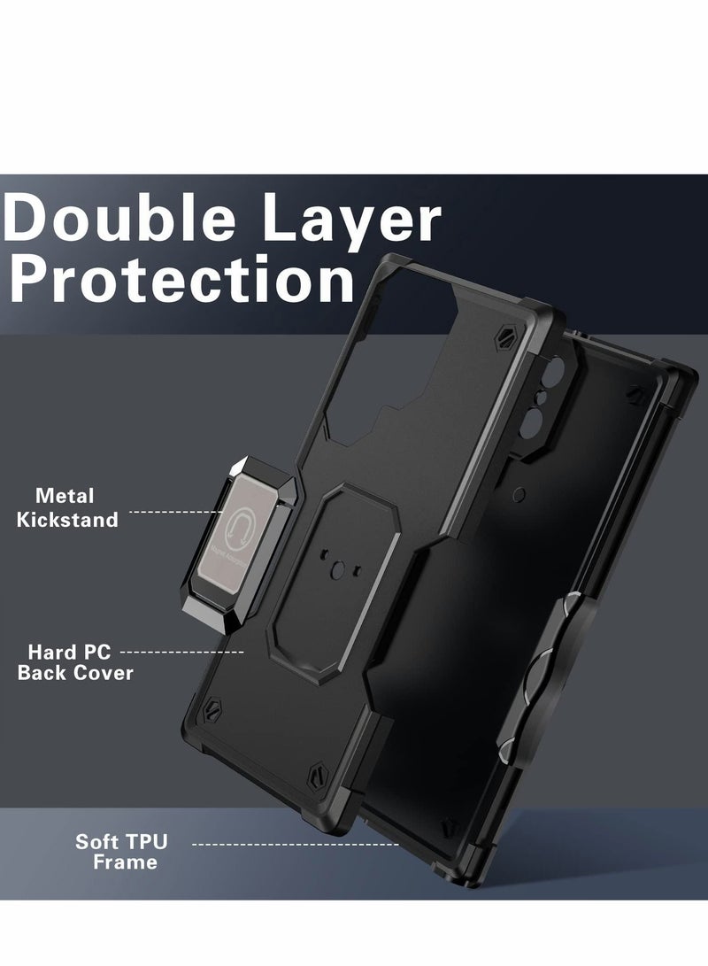 واي آند دي Case for Samsung Galaxy S22 Ultra Case, Shockproof with Kickstand Hard Back Cover 6.8 inch-2022 - Image 3