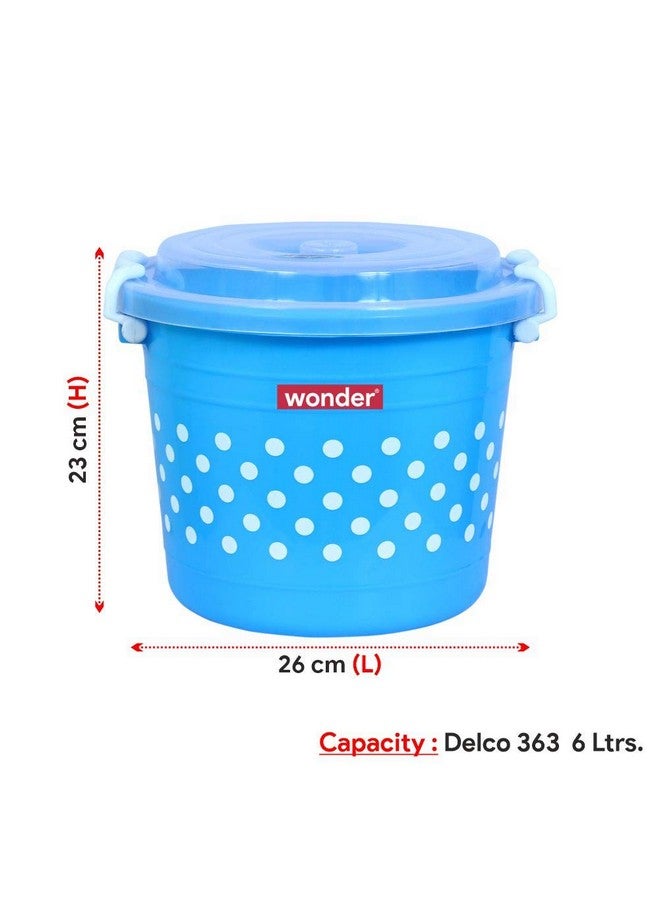 Wonder Homeware Prime Delco 363 Container Set, 3 Pcs Container 6 Ltr, Pink Blue Color, Made In India - Image 2