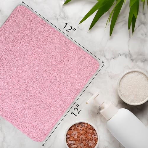 DecorRack 10 Pack 100% Cotton Wash Cloth, Luxurious Soft, 12 x 12 inch Ultra Absorbent, Machine Washable Washcloths, Assorted Colors (10 Pack) - Image 3