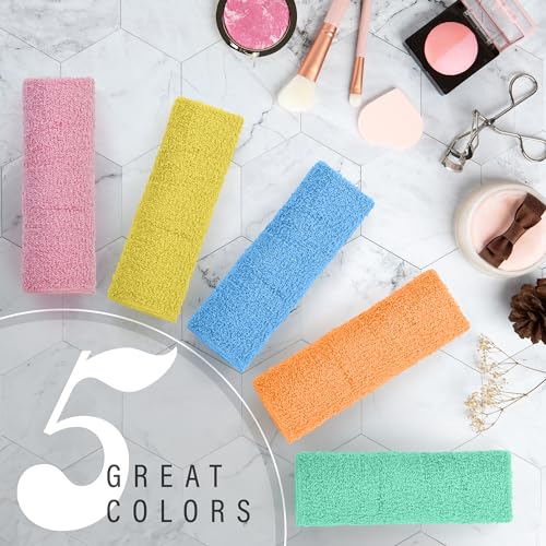 DecorRack 10 Pack 100% Cotton Wash Cloth, Luxurious Soft, 12 x 12 inch Ultra Absorbent, Machine Washable Washcloths, Assorted Colors (10 Pack) - Image 4