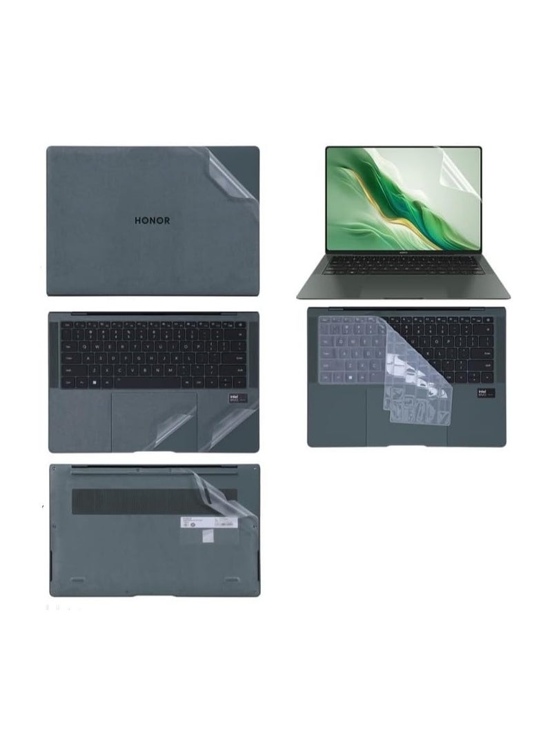 Laptop Sticker case compatible with Honor MagicBook Art 14 2024 14.6-inch, scratch-resistant sticker three side laptop film + HD film + keyboard protective film