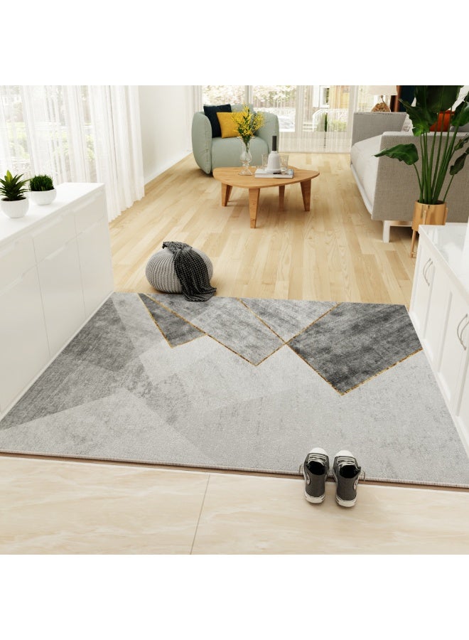 VUCATIN Rugs for Living Room Soft Modern Abstract Carpet Non-Slip Bedroom Rug Large Short Pile Area Rugs Home Decor (Geometric 160 x 230 cm) - Image 1