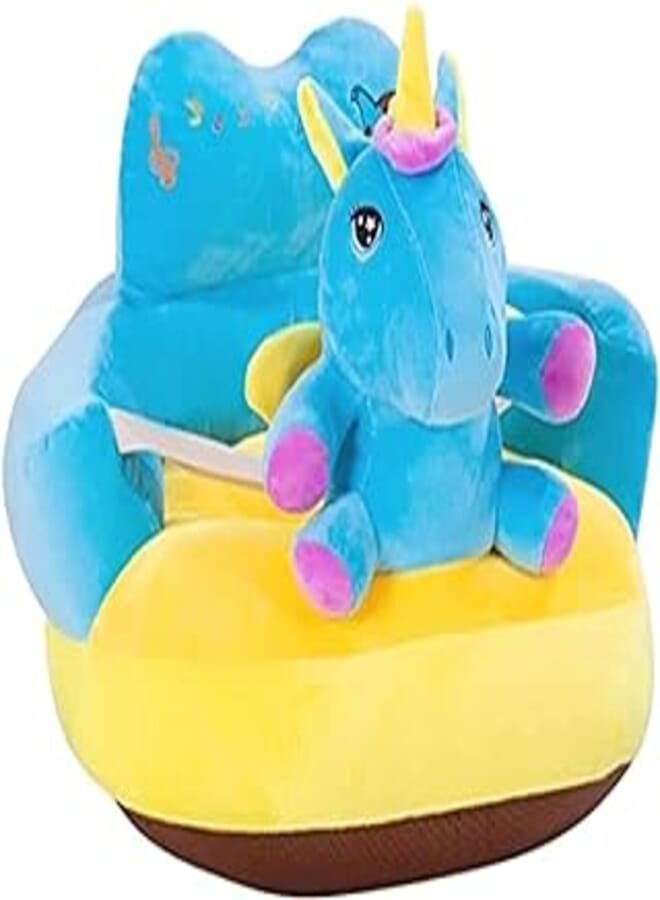 Blue Unicorn Strap Sitting Baby Chair And Chair