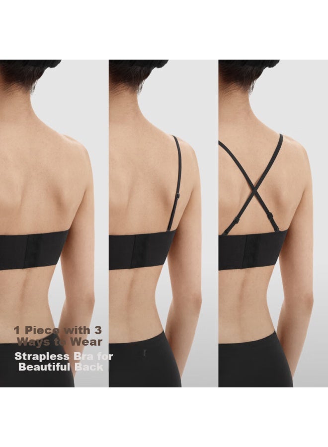 Bananain 5 Series Strapless Anti-slip Removable Shoulder Strap Women's Bra Push-up Backless Summer Bra - Image 3