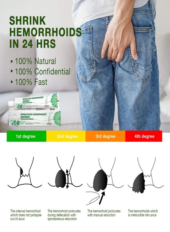 Reejoys Hemorrhoid Cream Treatment- Fissure Ointment Fast Relief & Healing Hemorrhoid Cream Ointment for Hemorrhoids & Fissures, Soothing Treatment Formula (0.7 oz) - Image 5