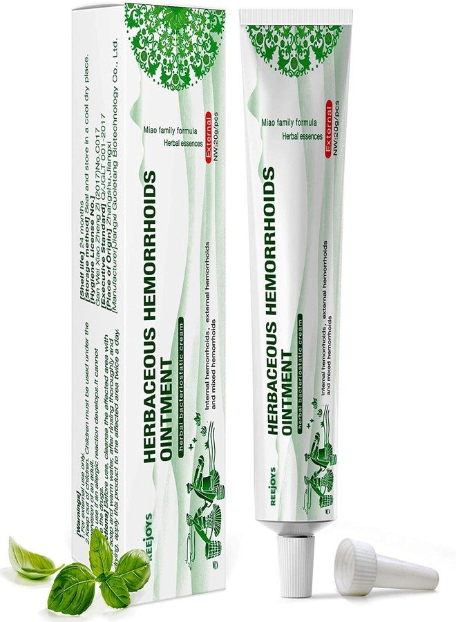 Reejoys Hemorrhoid Cream Treatment- Fissure Ointment Fast Relief & Healing Hemorrhoid Cream Ointment for Hemorrhoids & Fissures, Soothing Treatment Formula (0.7 oz) - Image 1