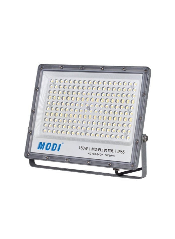 مودي كشاف LED خارجي بقوة ٥٠ إلى ٤٠٠ واط | إضاءة أمان مقاومة للماء IP65 | إضاءة بيضاء باردة ٦٥٠٠ كلفن | هيكل من الألومنيوم والكمبيوتر الشخصي | يُثبّت على الحائط للحدائق، والمرائب، والمستودعات، والساحات (٣٥ سم - ١٦٥٠٠ لومن - ١٥٠ واط) - Image 2