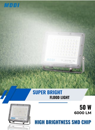 LED Flood Light Outdoor 50W to 400W | IP65 Waterproof Security Light | 6500K Cool White Light | Aluminum, PC Body | Wall Mount for Garden, Garage, Warehouse, Yard (35 cm - 16500 Lm - 150 w) - view 5