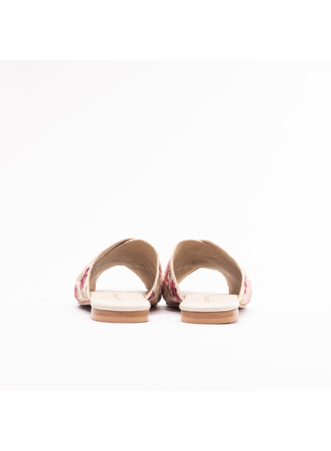 Crystalicious Rose Lace Women Flat Handcrafted by Artisticas Eco-Friendly Elegance with Embroidery All-Day Comfort - Image 5