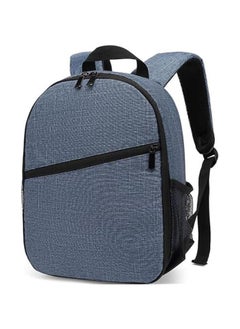 Generic Small Camera Backpack for DSLR SLR Mirrorless Camera Outdoor Travel Hiking Photography Waterproof Unisex Camera Case Compatible with Sony/Canon/Nikon/Fuji (Blue)  - Image 1
