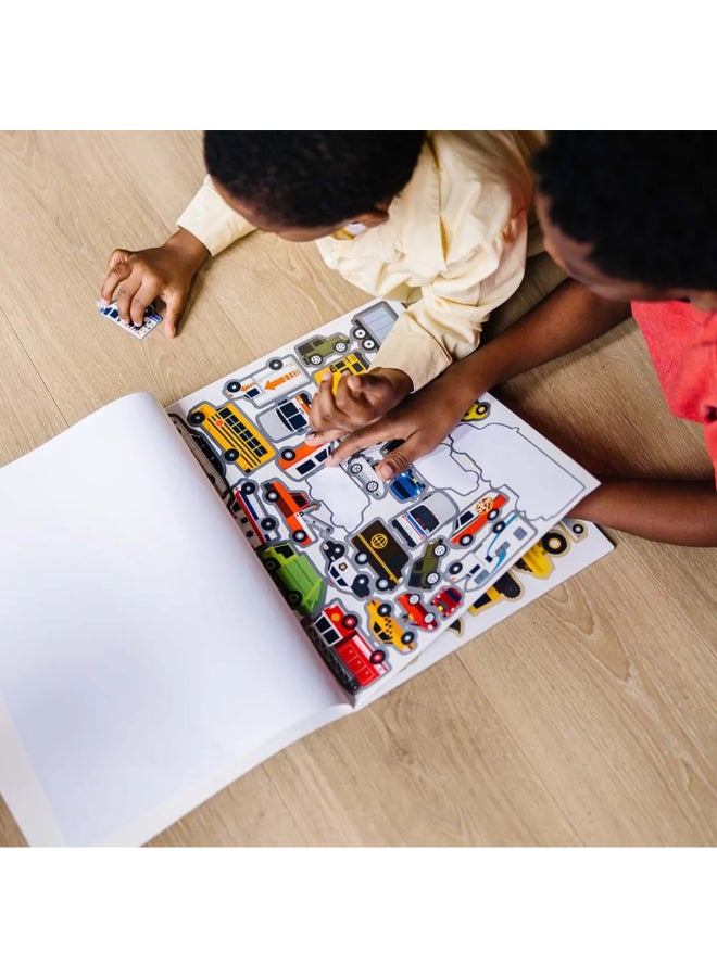 Melissa & Doug Creativity Vehicles Reusable Sticker Pad Multicolour 28.45 x 0.51 x 35.81 cm SMD6073161 - Image 5