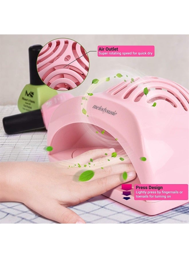 MelodySusie Portable Kids Nail Dryer, Mini Nail Fan Quick Dry for Regular Nail Polish, Safe for Hands, Skin, Children's Gift, Great Gift for Girls. - Image 5