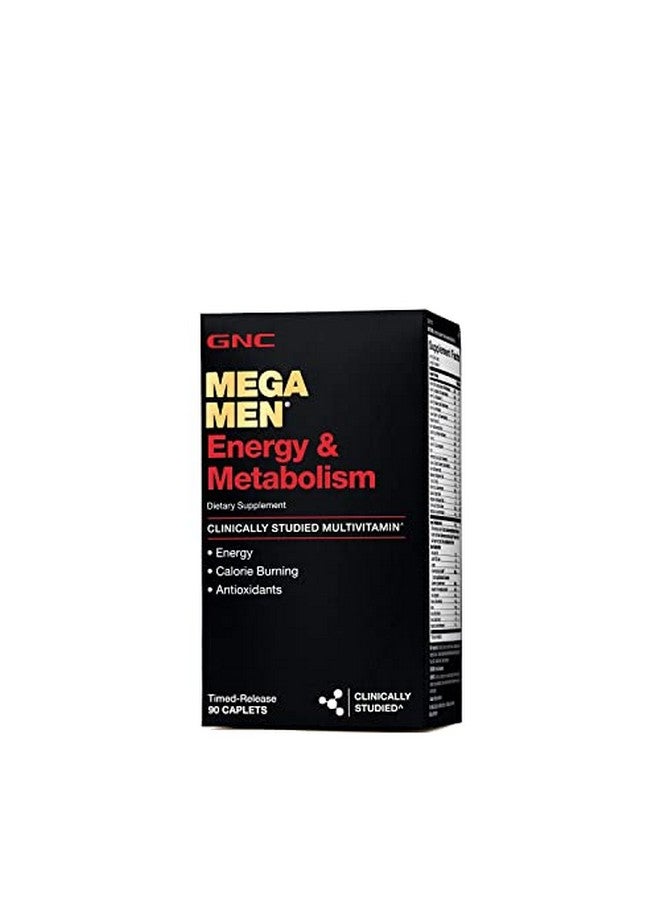 GNC Mega Men Energy & Metabolism Multivitamin | Increased Energy, Metabolism and Calorie Burning | 90 Count - Image 1
