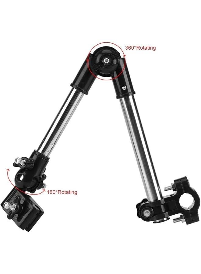 فايلكس حامل مظلة لعرة الاطفال م و، قال للتعديل زاوية 360 درجة، حامل قال للتمدد لعرة الاطفال وكرسي الدراجة اسود) - Image 4