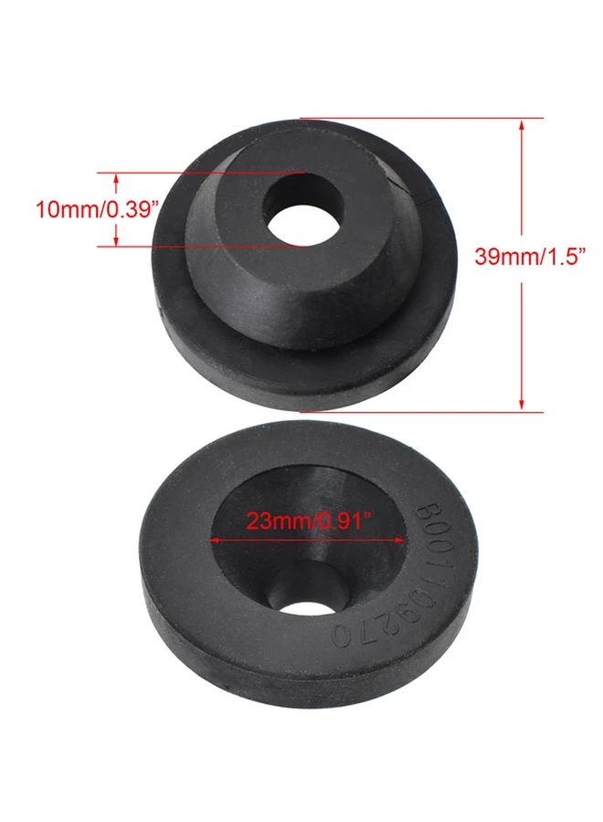 4 Pcs Synthetic Rubber Air Filter Buffer Engine Cover Mounts for Audi VW Oval Shape Durable Protection - Image 2