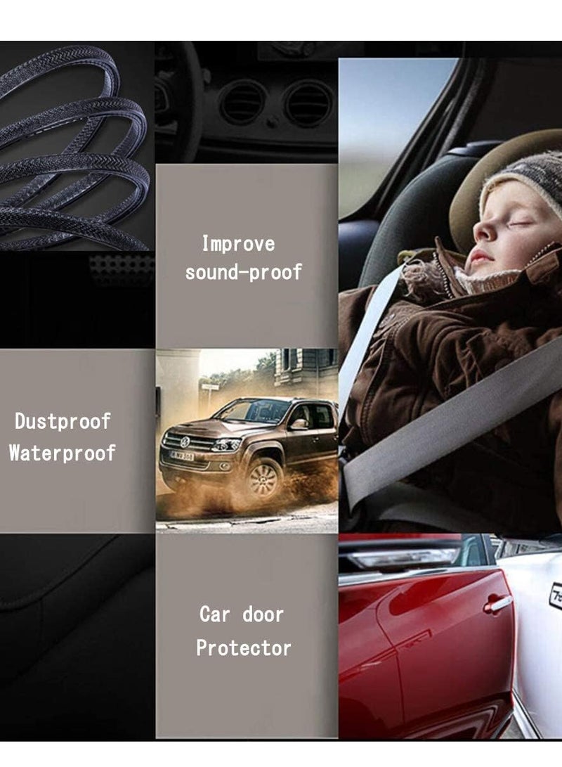 5 Meter Car Door Edge Guards U Shape Trim Rubber Seal Protector Rubber Car Door Protector Anti Collision Rubber Clips Fit For Car Door Black - Image 4