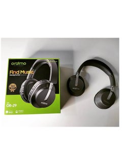 Oraimo or-29 Wireless Headphones Black On-ear Headphones Equipped with powerful drivers that deliver amazing sound quality