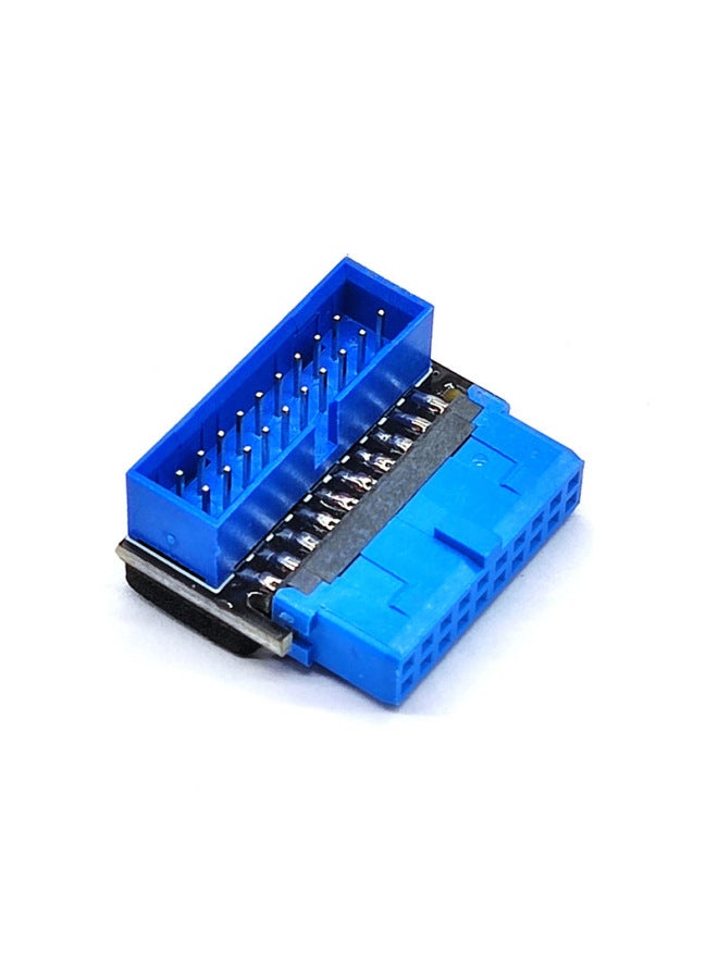 Desktop Board USB3.2 GEN1 19Pin/20Pin Socket 90 Degree Steering Elbow Line DIY Artifact-Color:Bend Down-type B - Image 4